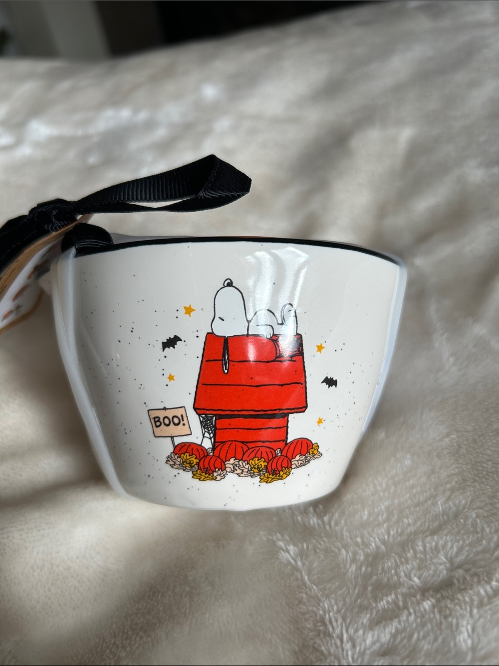 New Rae Dunn Snoopy Peanuts Ceramic Measuring Cups